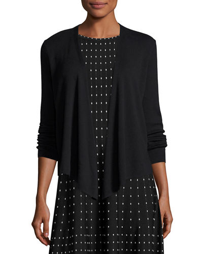 NIC+ZOE 4-Way Lightweight Cardigan Petite Black Onyx