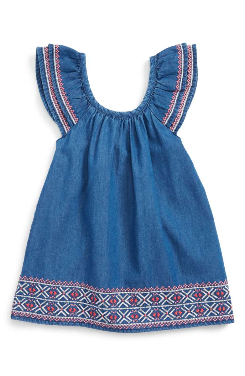 PEEK Julia Dress Indigo baby girls dresses under 50 dollars