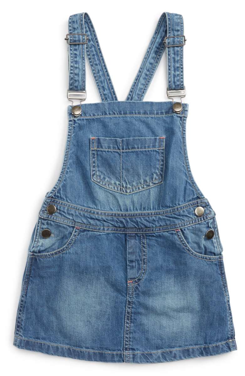 PEEK Lea Overall Denim Dress Med Authentic nordstrom back to school dresses toddler girls