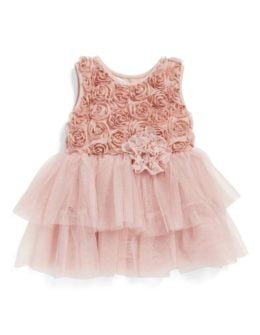 POPATU Rosette Tulle Dress Dusty Pink baby girls dresses shop nordstrom anniversary sale