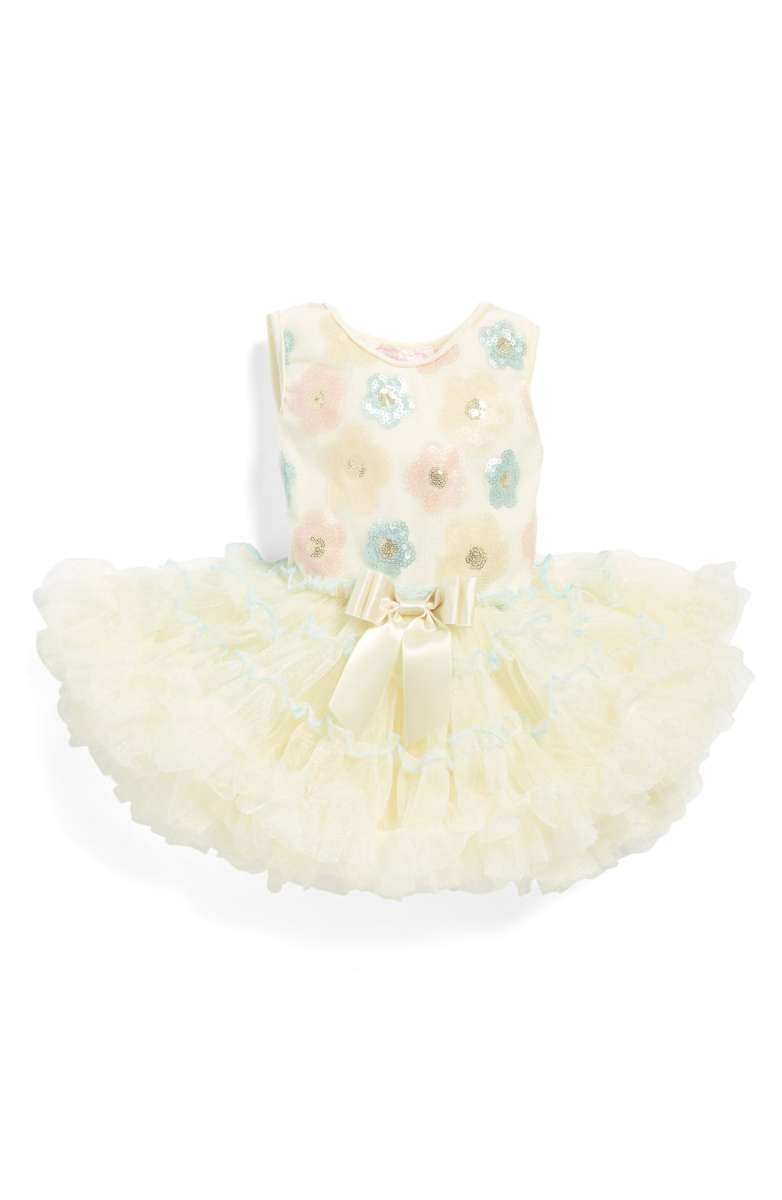 POPATU Sequin Flower Pettidress Ivory nordstrom baby girls dresses under 50 dollars nordstrom 
