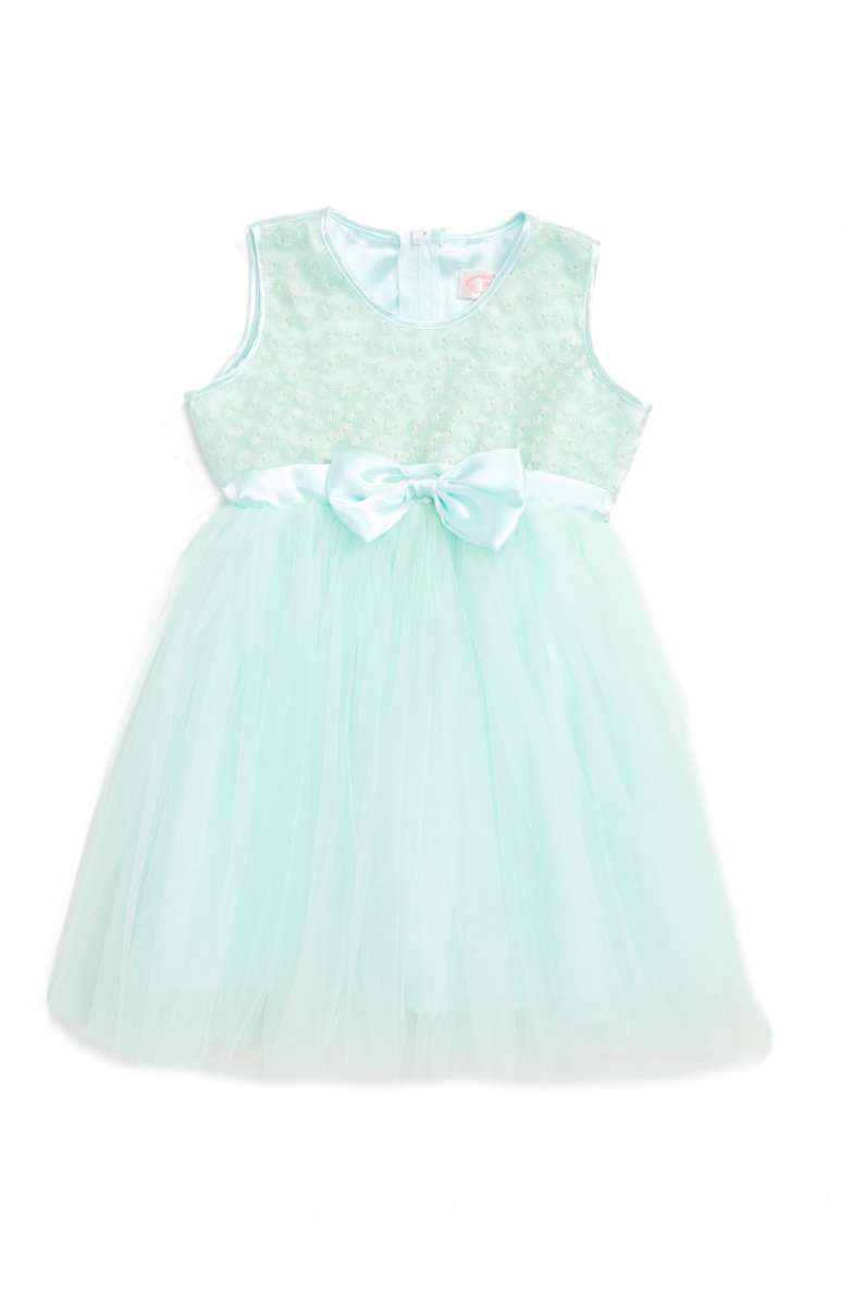 POPATU Sleeveless Tulle Dress Mint Green baby girls dresses under $50 