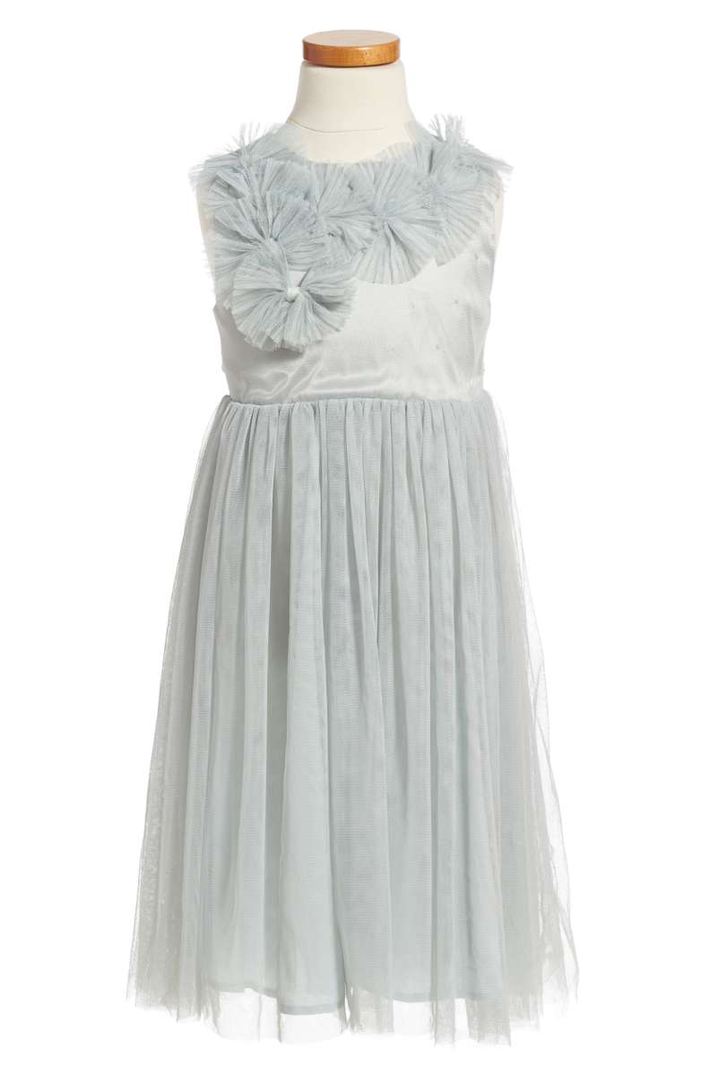 POPATU Sleeveless Tulle Dress Mint toddler girls back to school dresses