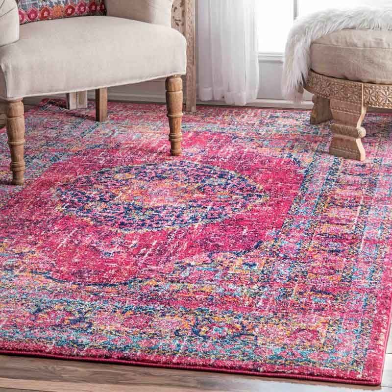 Parker Fuchsia Area Rug joss and main labor day sale