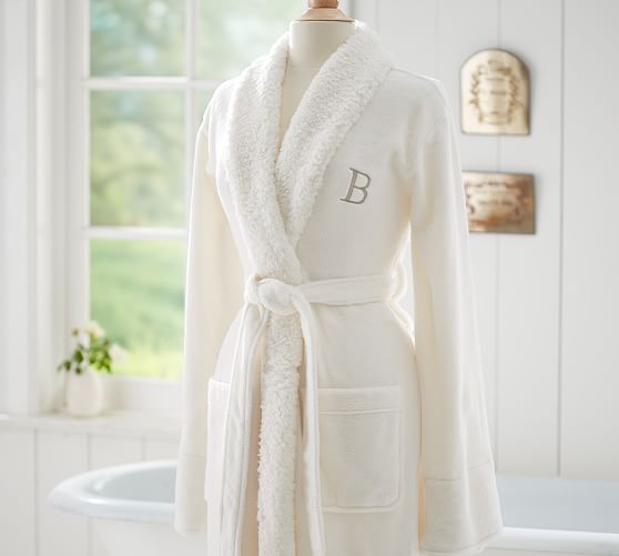Pottery Barn COZY SHERPA ROBE pottery barn premier sale