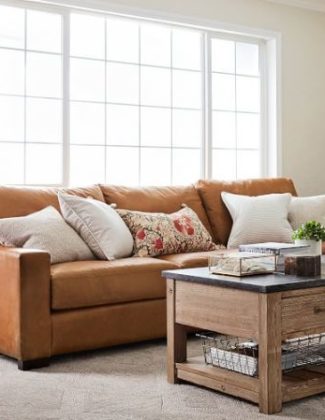 Pottery Barn TURNER SQUARE ARM LEATHER SOFA pottery barn buy more save more sale labor day weekend