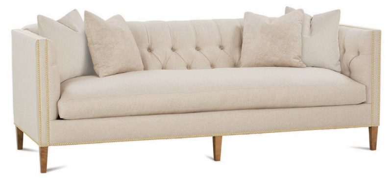 ROBIN BRUCE Brette 92" Tuxedo Sofa, Ivory One Kings Lane 20% sale