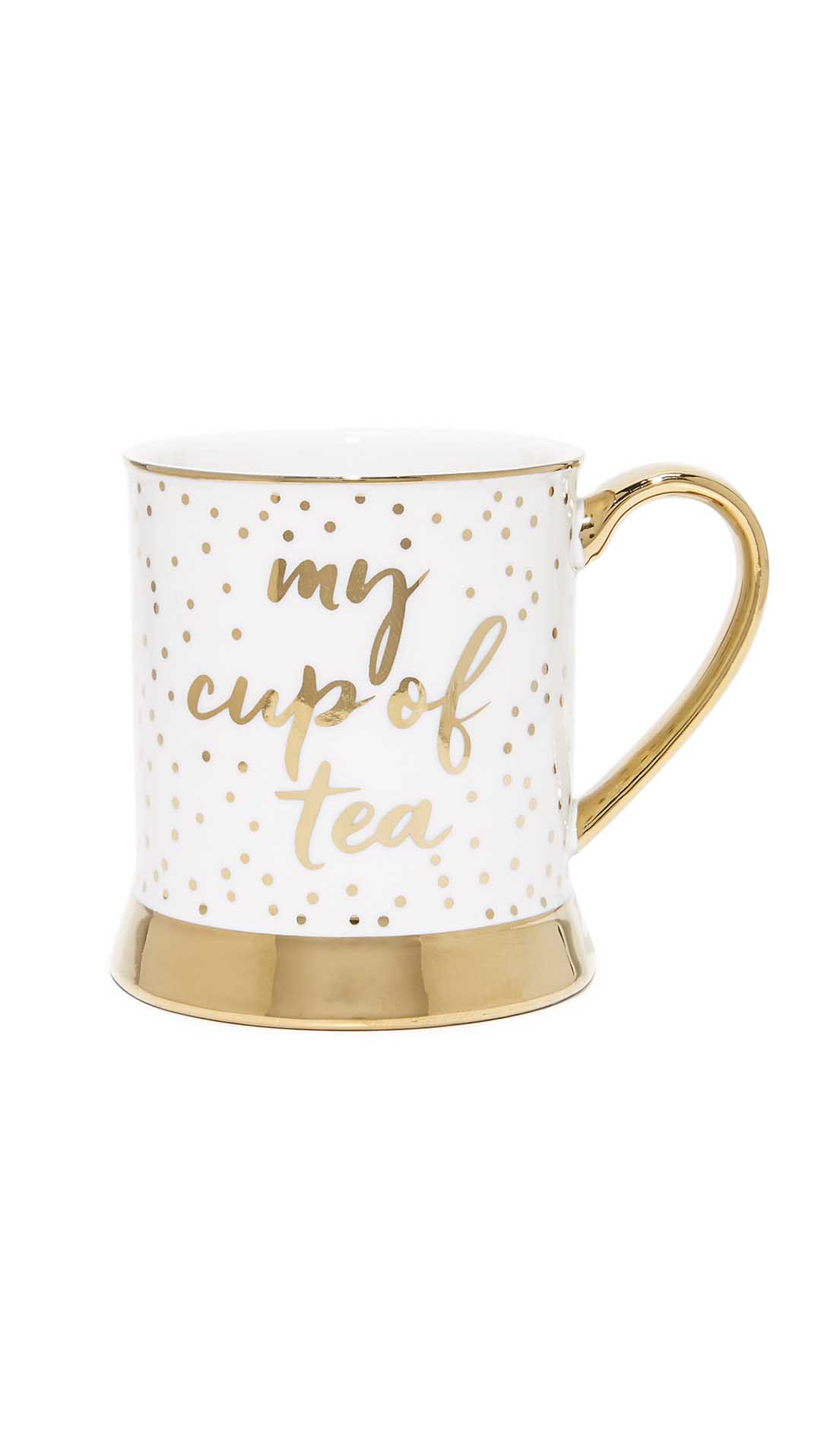 Rosanna Inc My Cup of Tea Porcelain Mug White Gold shopbop