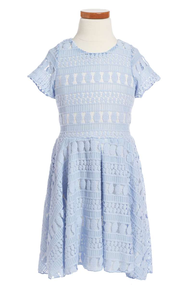 TWIRLS & TWIGS Lace Dress Light Blue toddler girls dresses back to school