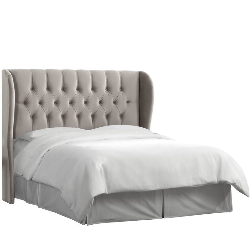 Thames Tufted Linen Upholstered Wingback Headboard joss and main labor day sale