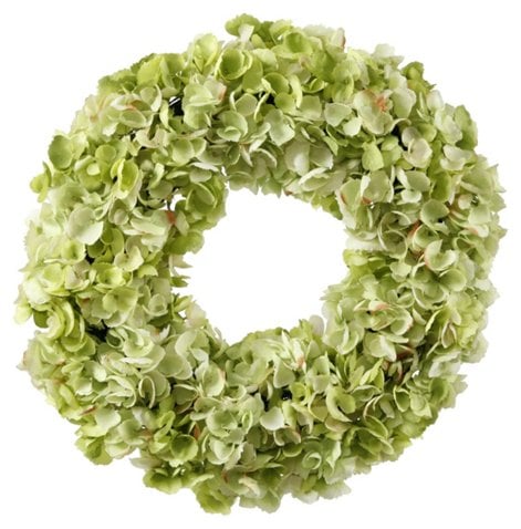 WINWARD SILKS 24" Hydrangea Wreath, Faux One Kings Lane 20 percent off sale