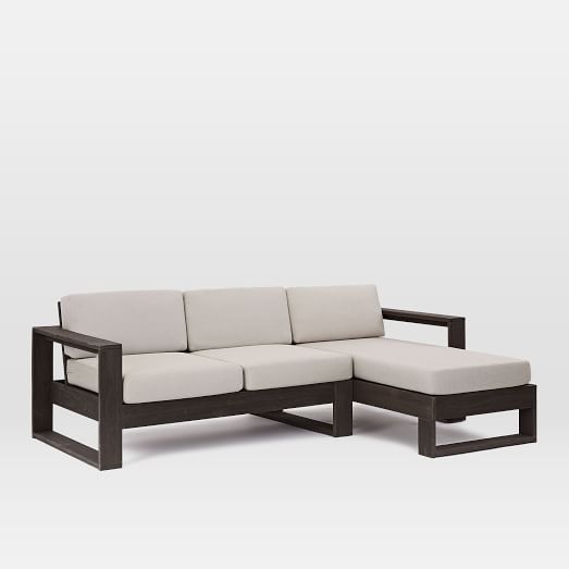 West Elm Portside 2-Piece Sectional - Weathered Cafe west elm outdoor furniture sale 2017 50 percent off summer