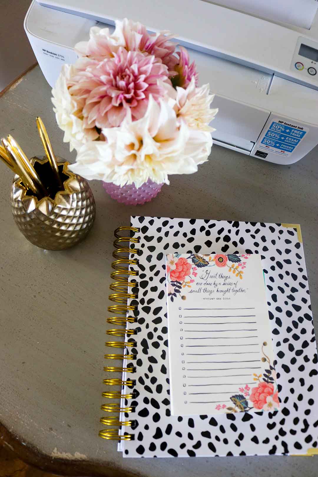 candace rose anderson day designer planner anthropologie great things notepad candieanderson home office blog post cafe au lait dahlias