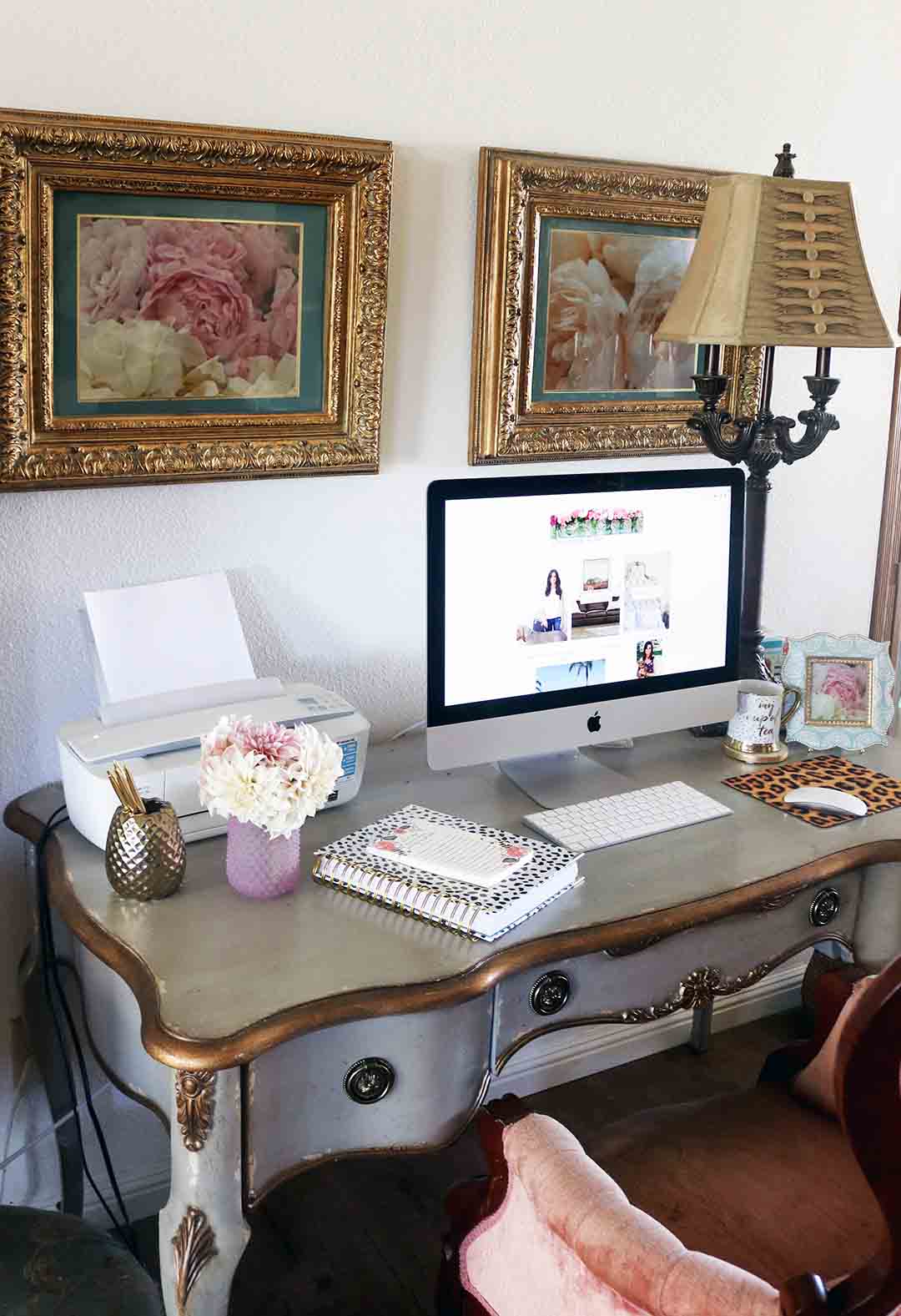 candace rose anderson garden roses hooker furniture french inspired desk