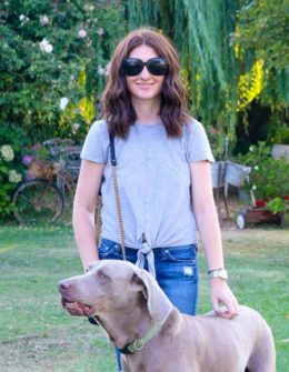 candace rose fred weimaraner madewell modern tie-front top madewell insiders sale candieanderson blog