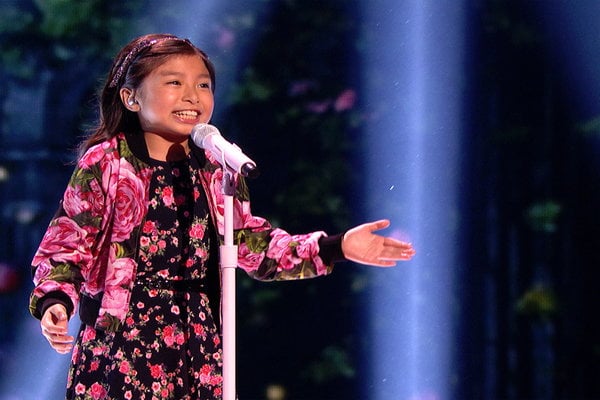  Watch America's Got Talent Season 12 Episode 15 Live Show 2 Videos: Tuesday, August 22, 2017. Nine year old singer Celine Tam is one of my favorites this season! This talented singer who was named after Celine Dion (so was her sister!) outdid herself once again. On tonight's episode of AGT season 12, the brilliant contestant sang Mariah Carey and Whitney Houston's hit song "When You Believe", and it was absolutely BEAUTIFUL! Be sure to watch the video below to see her performance.