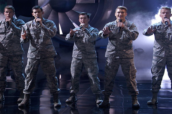  Watch America's Got Talent Season 12 Episode 13 Live Shows 1 Videos: Tuesday, August 15, 2017. See all male A capella Air Force group "In The Stairwell" sing Fun's hit song "Some Night". This is one of my favorite songs, and I absolutely LOVED their cover of this inspiring song. Congrats to these gentlemen on a phenomenal performance.