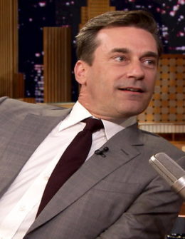Actor Jon Hamm Tonight Show Starring Jimmy Fallon Friday August 18, 2017 thank you notes