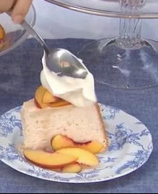 Watch Food Network host Katie Lee show Matt Lauer how to make her great-grandmother Pearl's delicious, award winning angel food cake with peaches and cream on the Thursday, August 3, 2017 episode of the Today show.