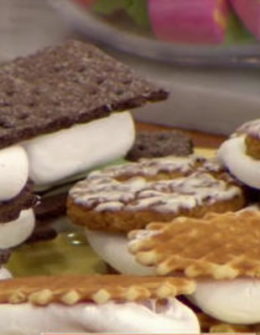 Watch "Marshmallow Madness" author Shauna Sever show Kathie Lee Gifford and Hoda Kotb how to make delicious s'mores no-churn ice cream in honor of National S'mores Day on the Thursday, August 10, 2017 episode of the Today show with KLG and Hoda.