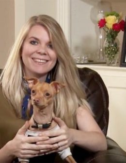 Dog Tuna Melts My Heart and mom Courtney Dasher interview with Candace Rose on pet adoption, overbite, It's A Dog pet registry.