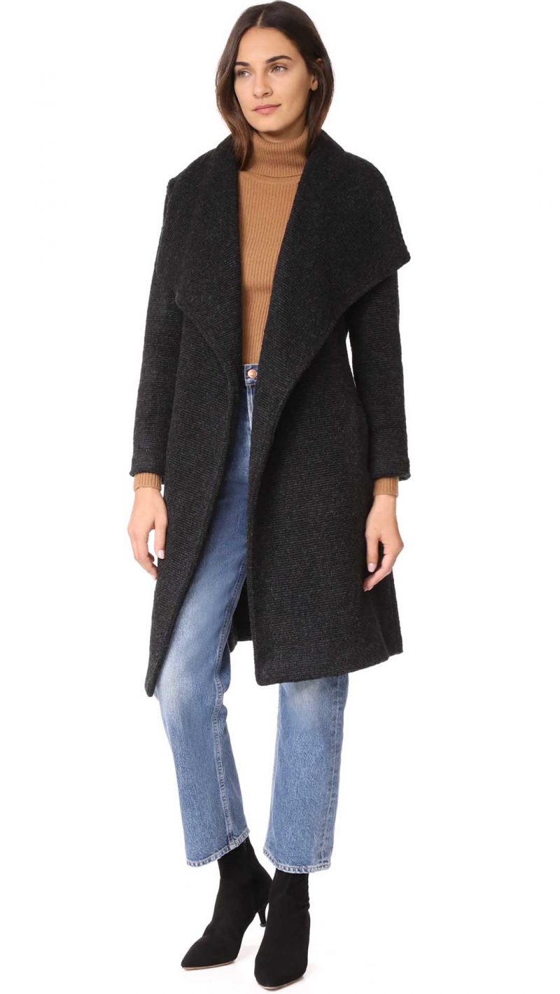 BB Dakota Isaac Coat Charcoal Grey trench coats fall 2017