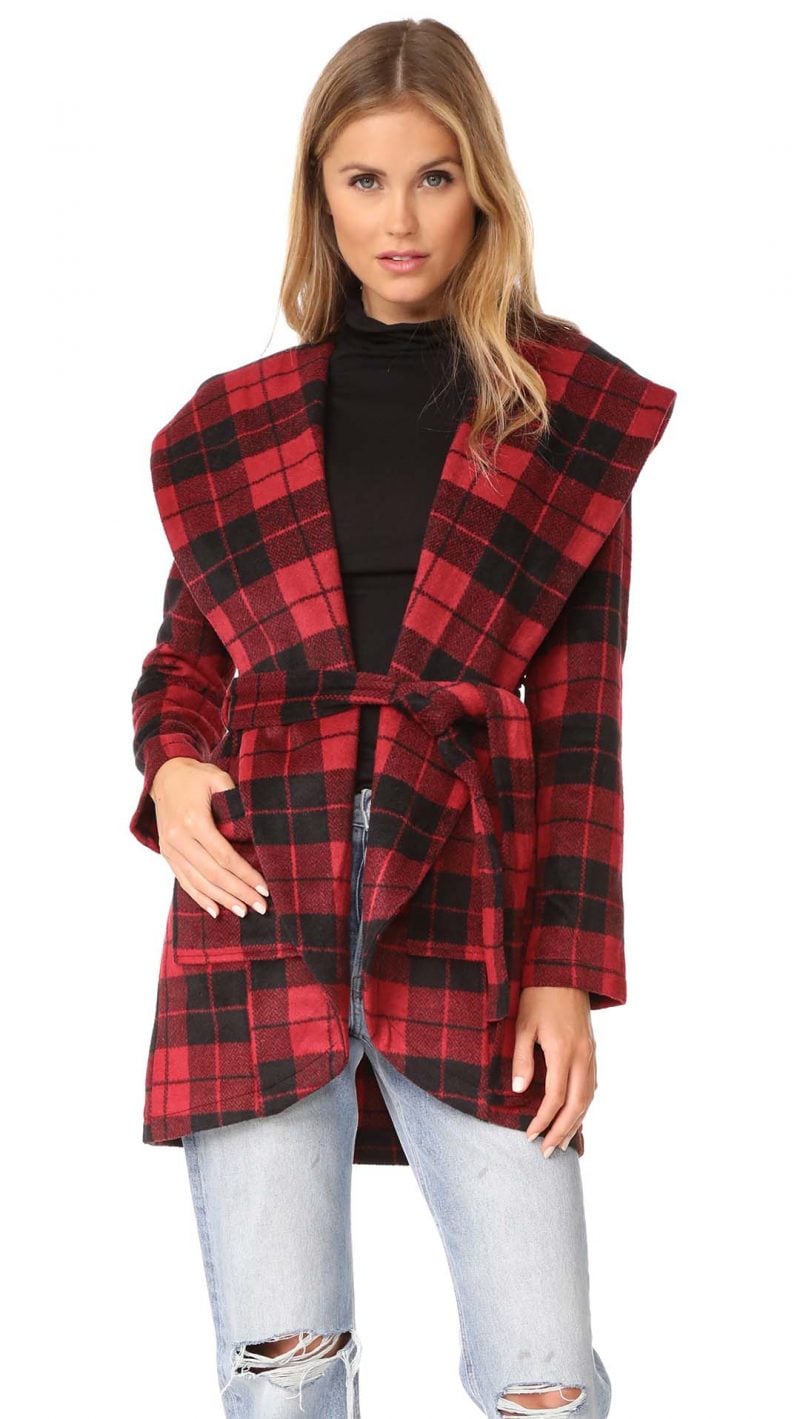 BB Dakota Jack by BB Dakota Stanley Coat Salsa Red shopbop event of the season sale