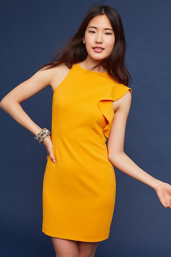 Ruffle Sheath Dresses On Trend For Fall Wedding Guests!