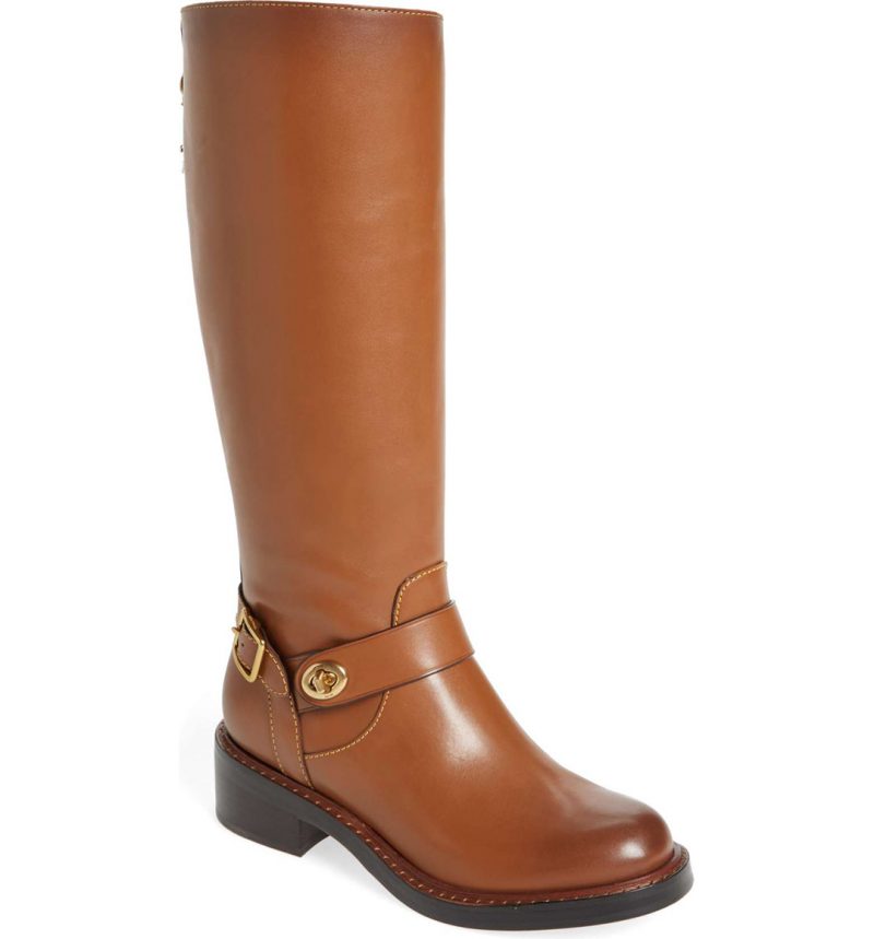 COACH Sutton Riding Boot Saddle Leather riding boots fall 2017