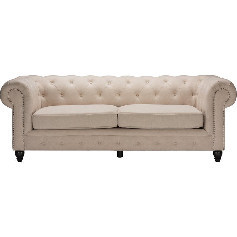 Cassandra 89" Chesterfield Sofa joss and main upholstered furniture blowout sale
