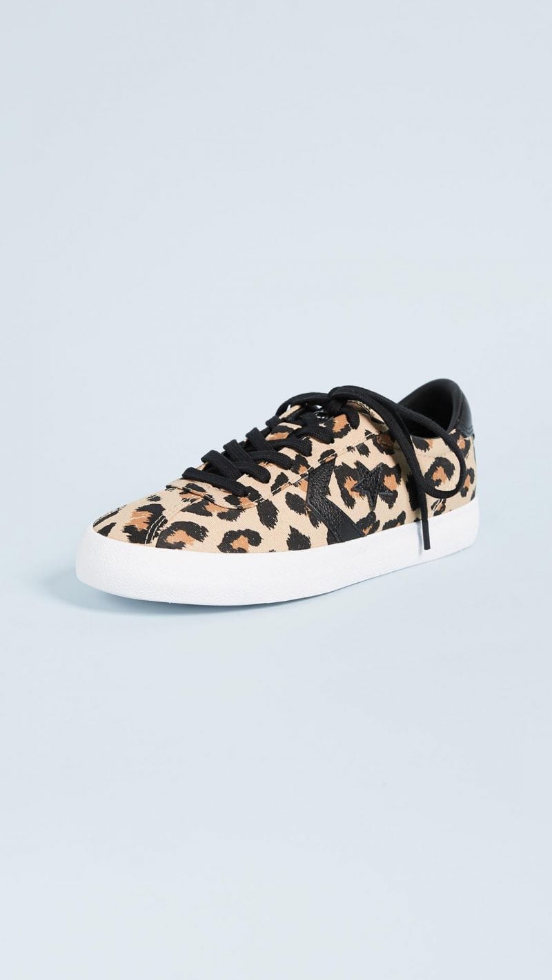 Converse Breakpoint OX Sneakers Light Fawn Black White Leopard Print shopbop event of the season sale