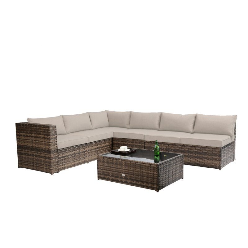 Fewell Sectional with Cushions joss and main upholstered furniture blowout sale