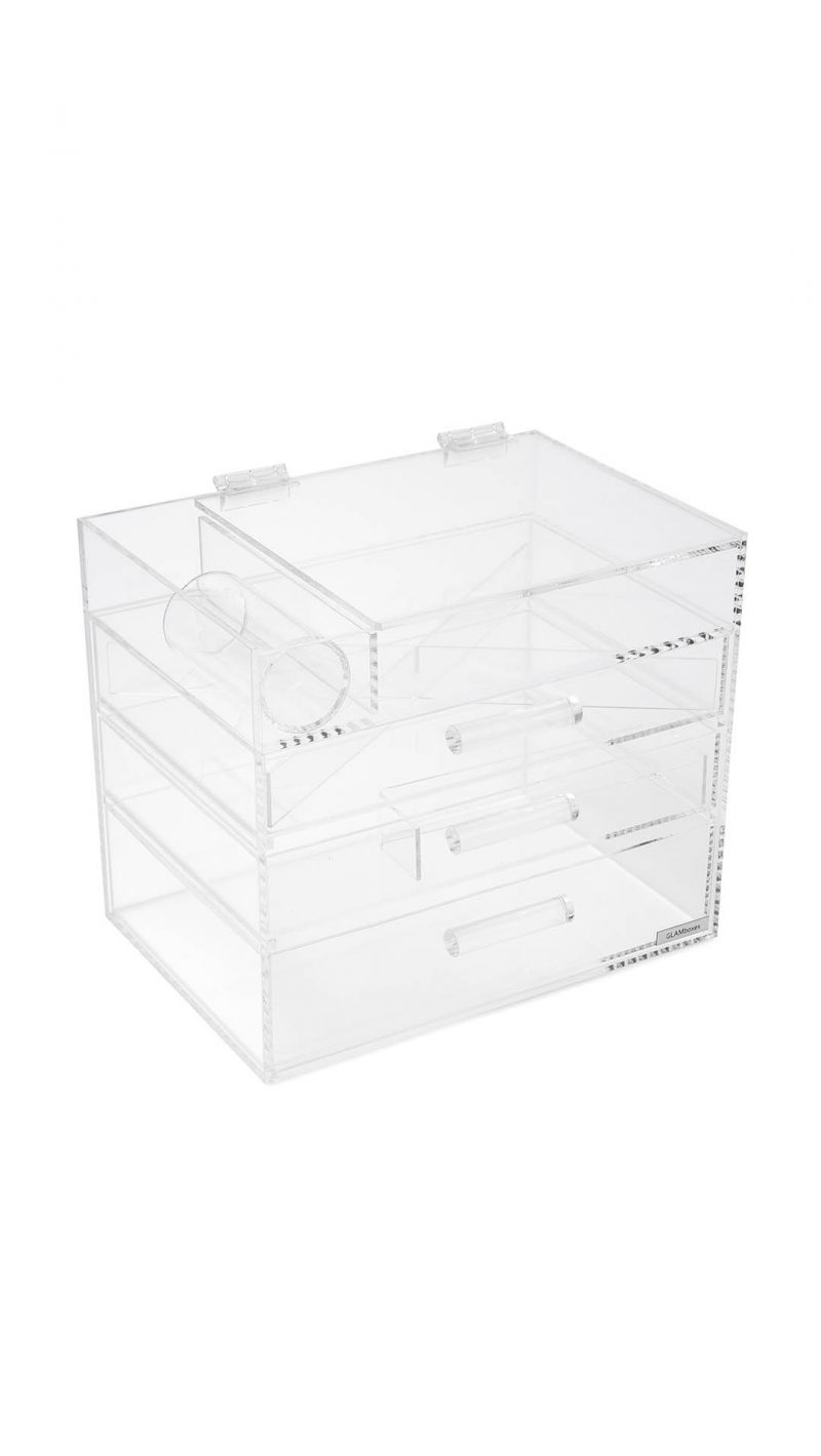 GLAMboxes GLAMpetite Makeup Partial Lid Holder Clear Shopbop event of the season sale