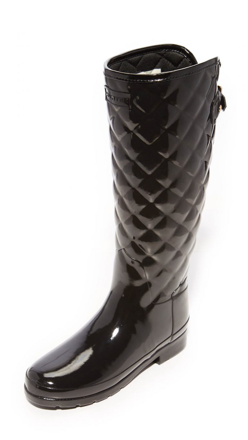 Hunter Boots Refined Quilted Tall Boots Black shopbop event of the season sale