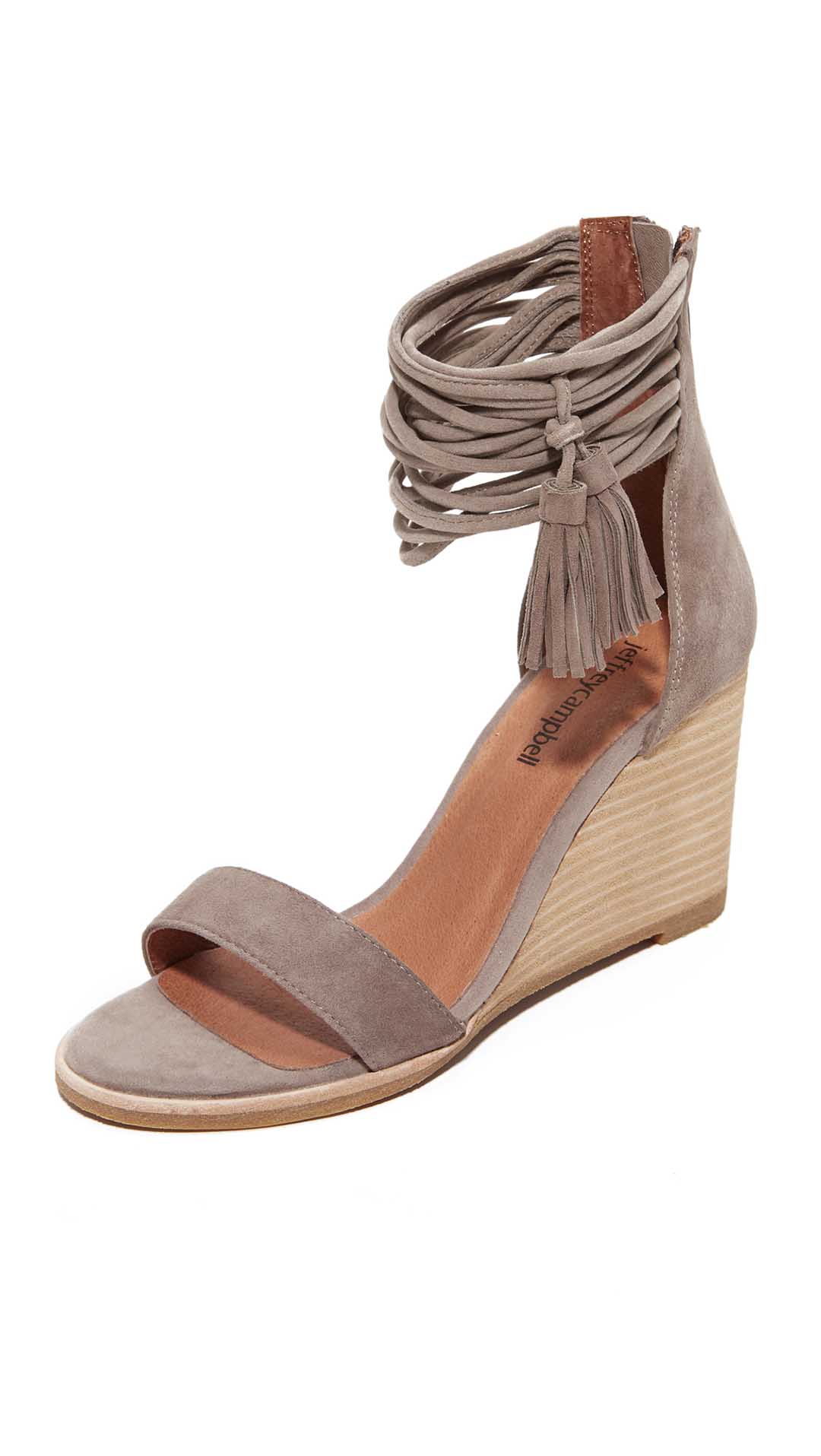 Jeffrey Campbell Formosa Wedges Taupe shopbop labor day sale