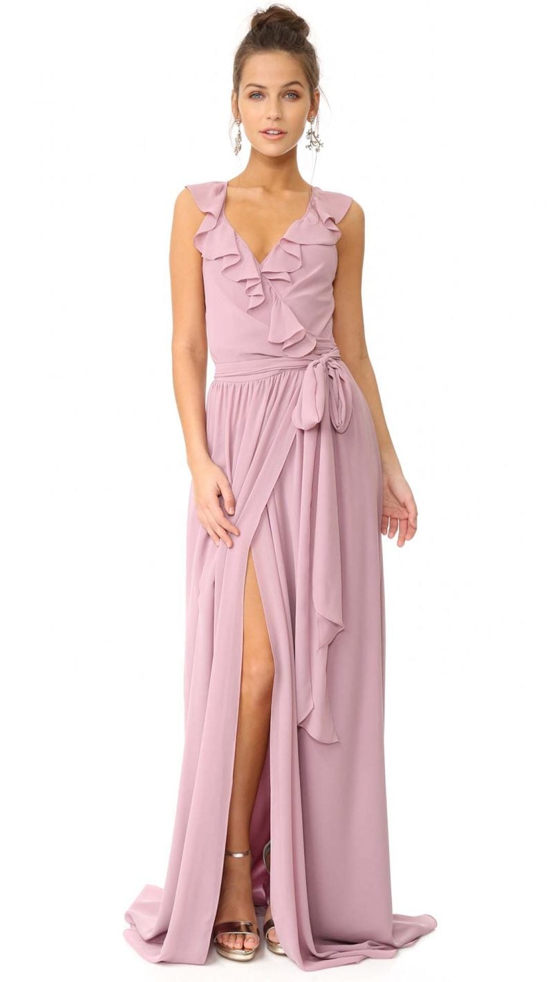 Joanna August Lacey Ruffle Wrap Dress Bohemian Rhapsody wrap dresses fall wedding guests