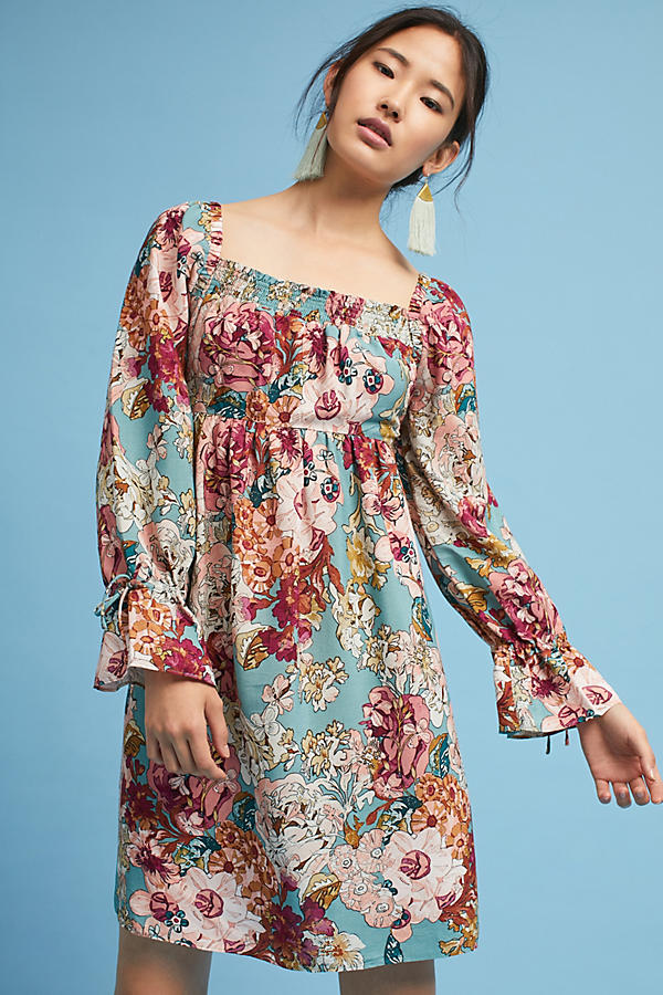 Maeve Milou Dress Mint Floral Print fall 2017