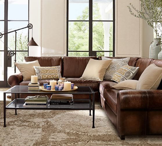Pottery Barn BARRET PRINTED RUG - NEUTRAL pottery barn rugs sale leather sectional