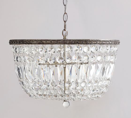 Pottery Barn CHARLOTTE AUTUMNAL CRYSTAL CHANDELIER pottery barn warehouse sale
