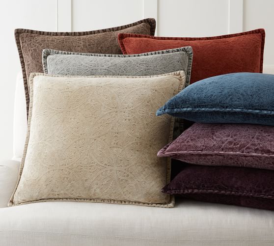Pottery Barn CHENILLE JACQUARD PILLOW COVER pottery barn warehouse sale