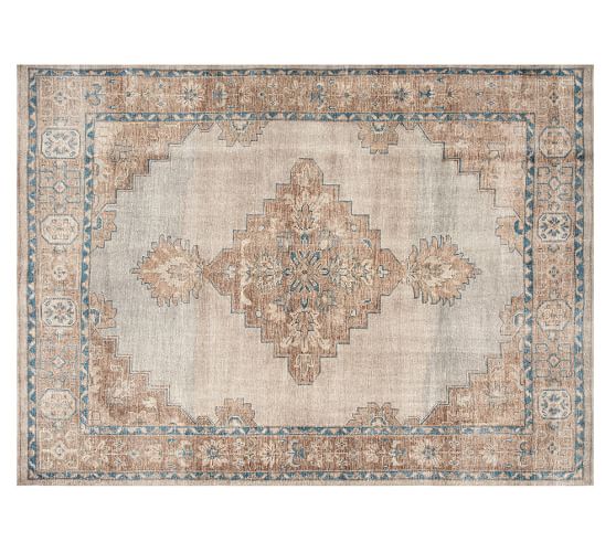 Pottery Barn FINN HAND-KNOTTED RUG - BLUE MULTI pottery barn rugs sale