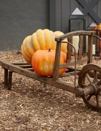 Pottery Barn FOUND WHEEL BARROW fall decorating sale