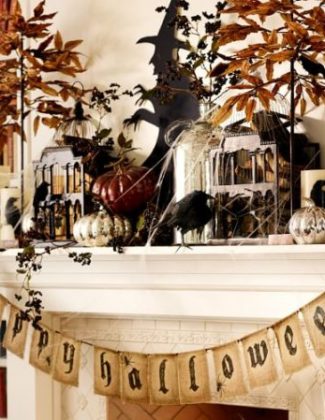 Pottery Barn HAPPY HALLOWEEN BANNER harvest halloween sale