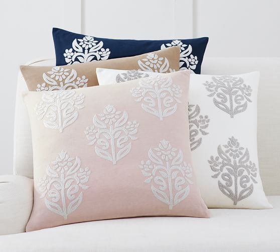 Pottery Barn KYLA EMBROIDERED PILLOW COVER pottery barn 20 percent sale