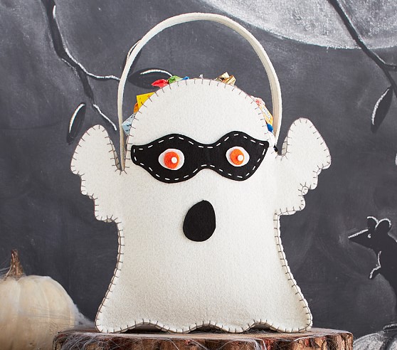 Pottery Barn Kids Ghost Felt Tote pottery barn kids halloween treat bags sale