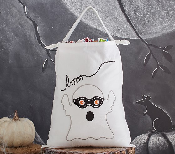 Pottery Barn Kids Ghost Pillowcase Treat Bag halloween treat bags sale