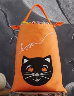 Pottery Barn Kids Kitty Pillowcase Treat Bag halloween trick or treat bags sale kids