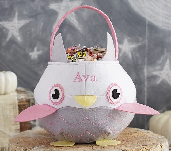 Pottery Barn Kids Owl Treat Bag personalized monogrammed halloween treat bags sale