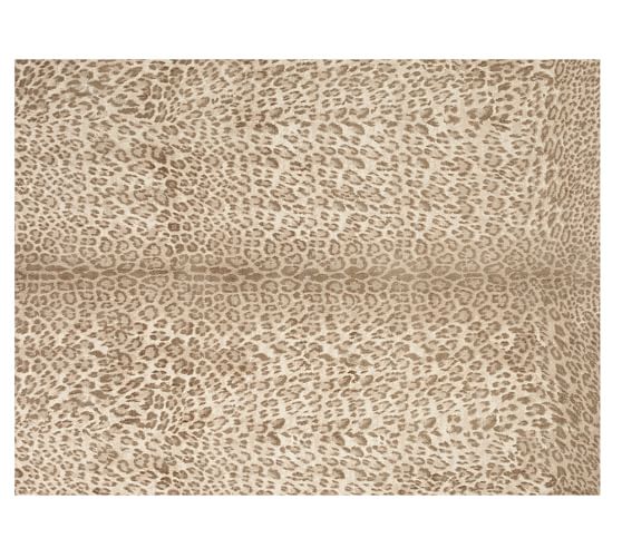 Pottery Barn LEOPARD PRINTED RUG - NEUTRAL MULTI pottery barn rugs sale