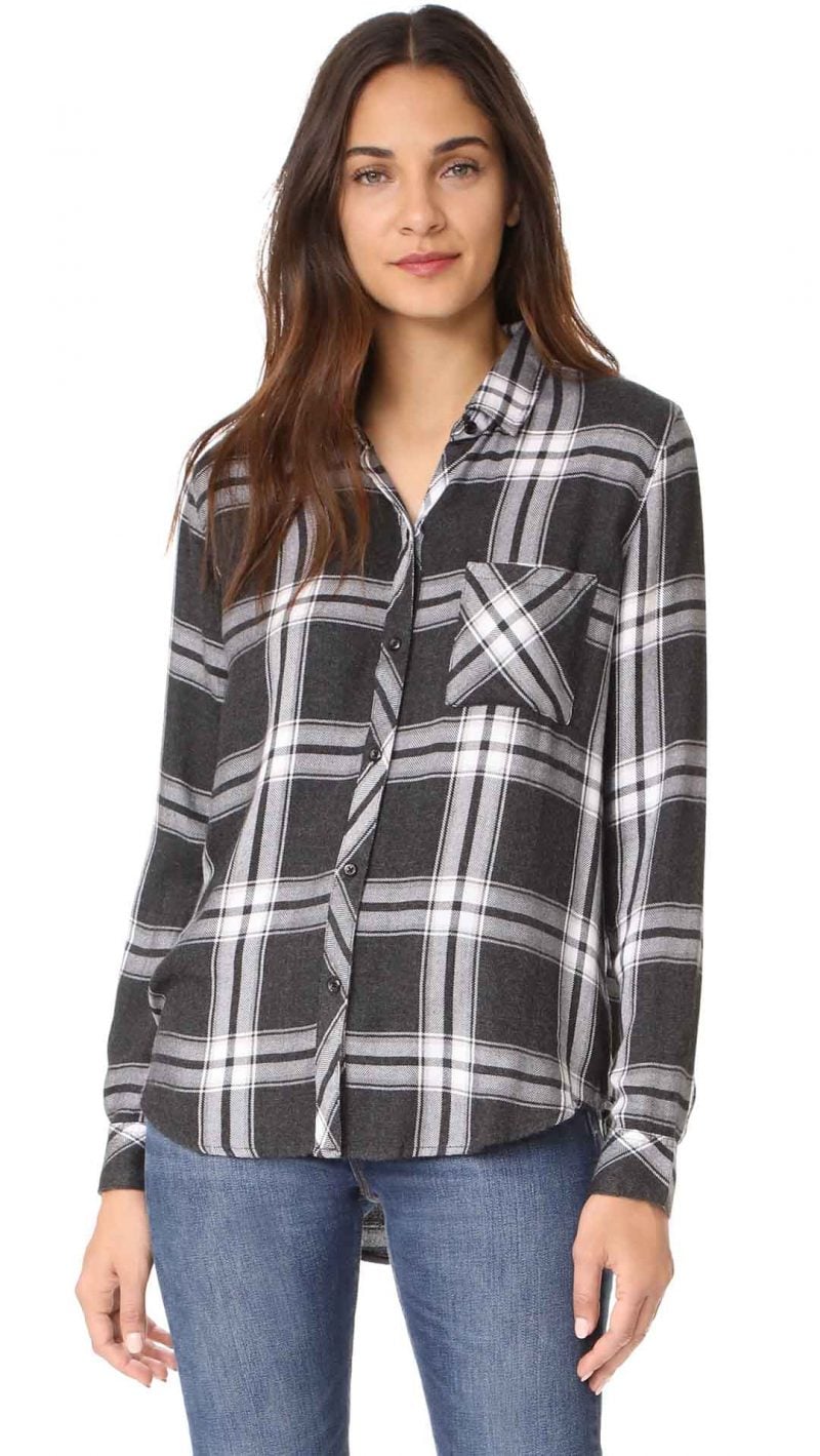 RAILS Hunter Button Down Ash Bone shopbop event of the season sale